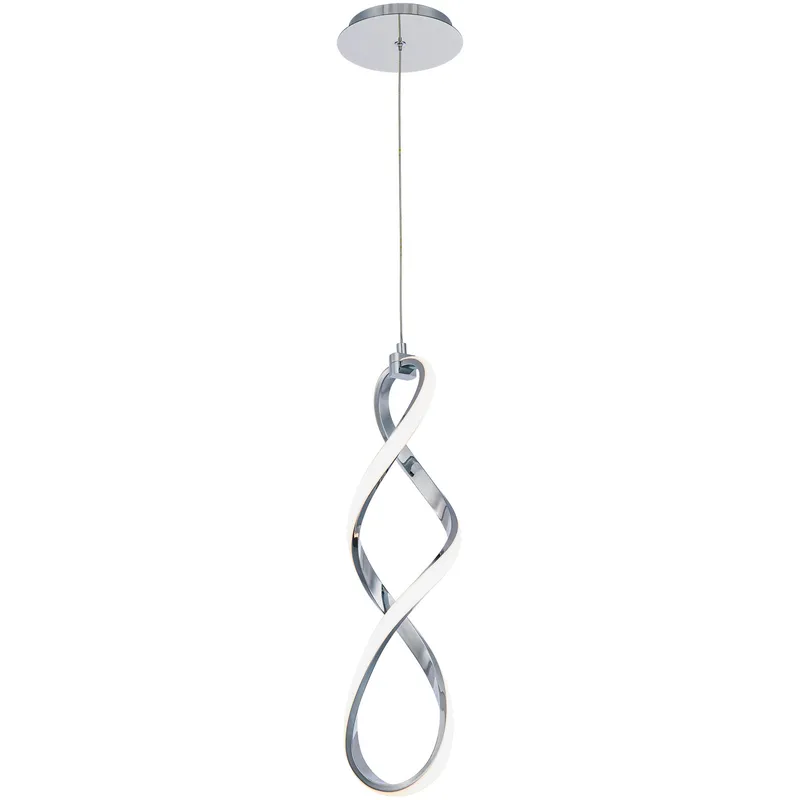 Interlace LED 5.13 inch Chrome Mini-Pendant Ceiling Light, dweLED