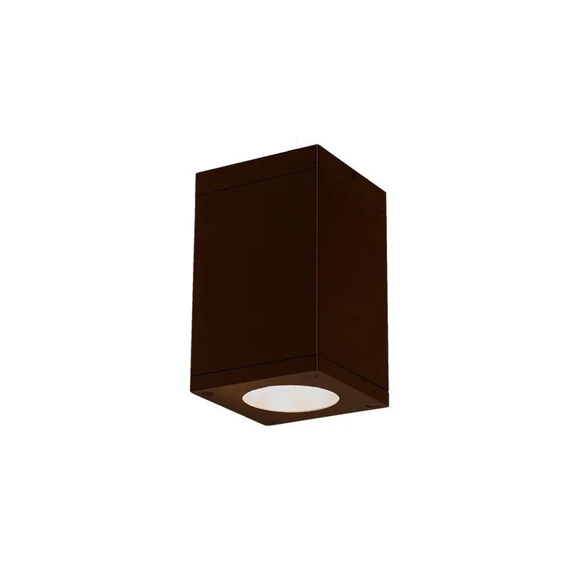 Cube Arch LED 5.5 inch Bronze Outdoor Flush in Flood, 90, 3000K