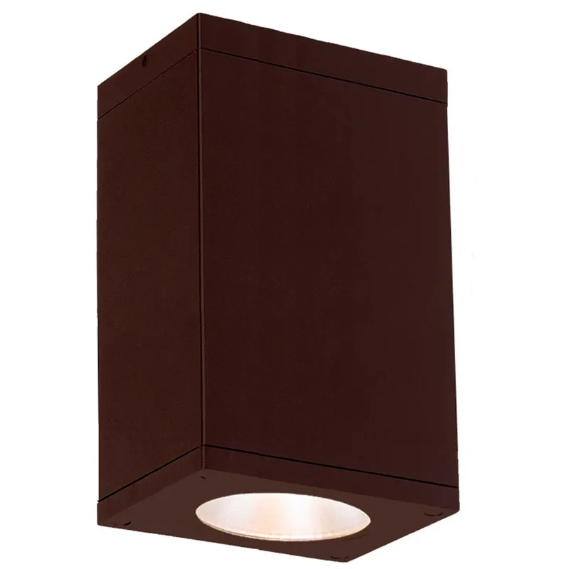 Cube Arch LED 5.5 inch Bronze Outdoor Flush in Narrow, 85, 4000K