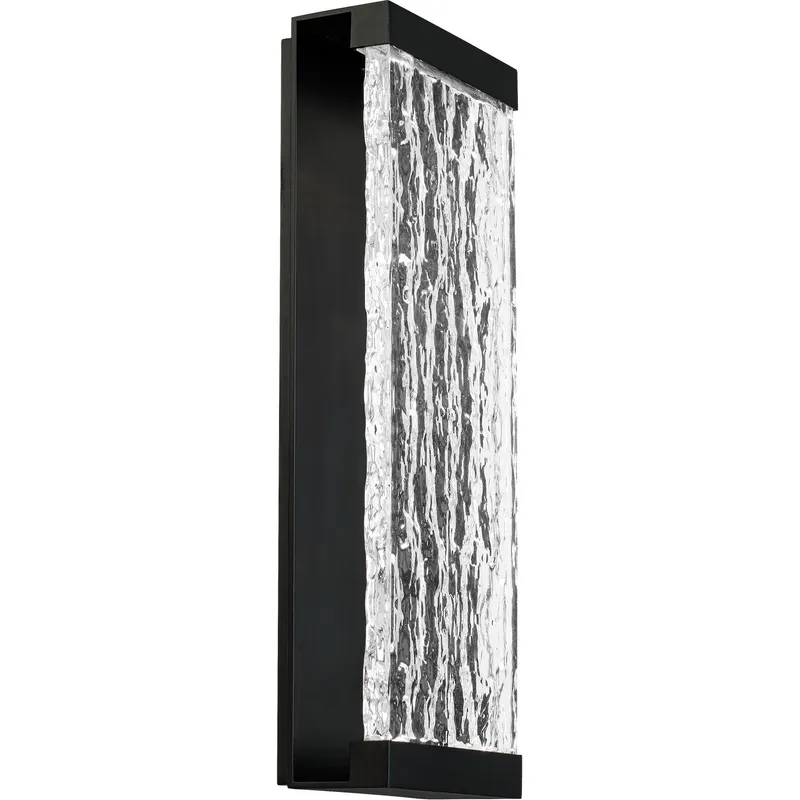 Fusion LED 20 inch Black Outdoor Wall Light, dweLED