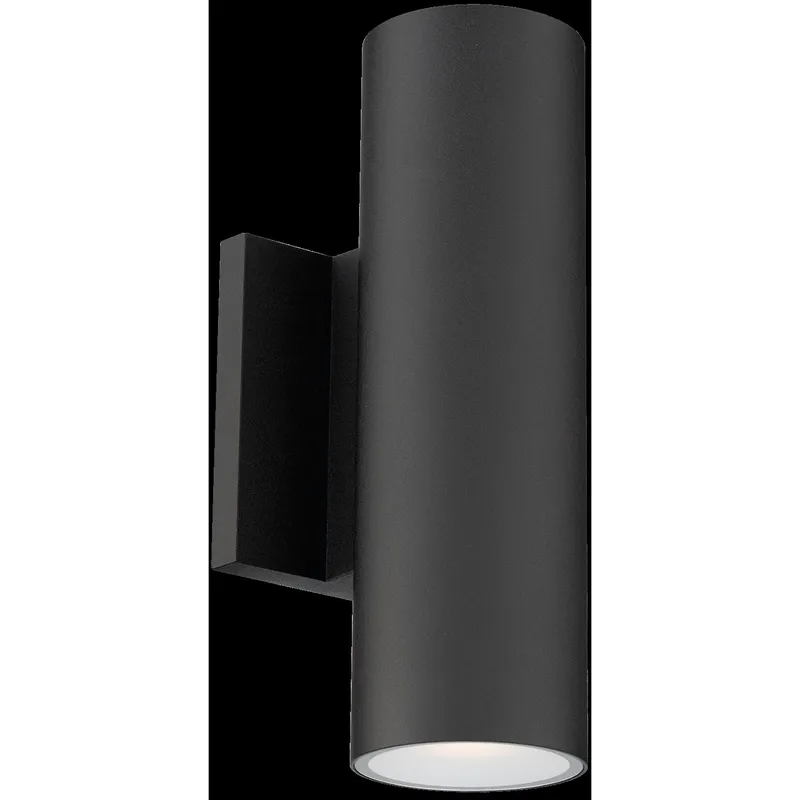 Cylinder LED 9.88 inch Black Outdoor Wall Lighting in 2700-3000-3500-4000-5000K, WAC Limited