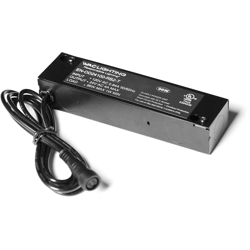 InvisiLED PRO Outdoor Submersible Black Outdoor Strip Light Transformer, WAC Lighting
