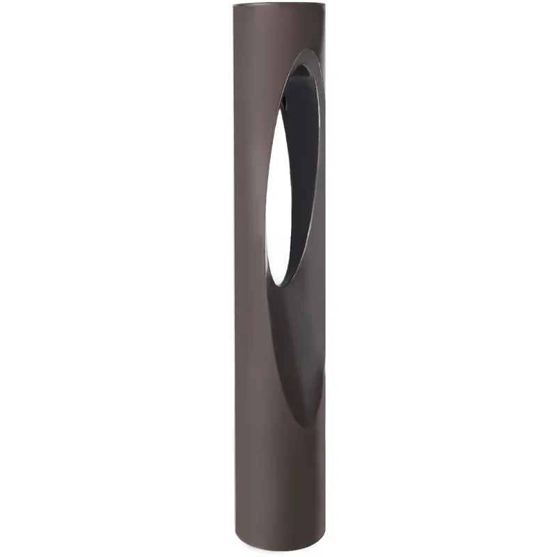 Scoop 120 12.5 watt Bronze Bollard Light in 3000K Warm White LED, WAC Landscape