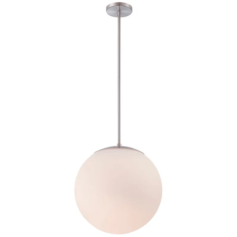 Niveous LED 13.75 inch Brushed Nickel Pendant Ceiling Light in 3000K, dweLED