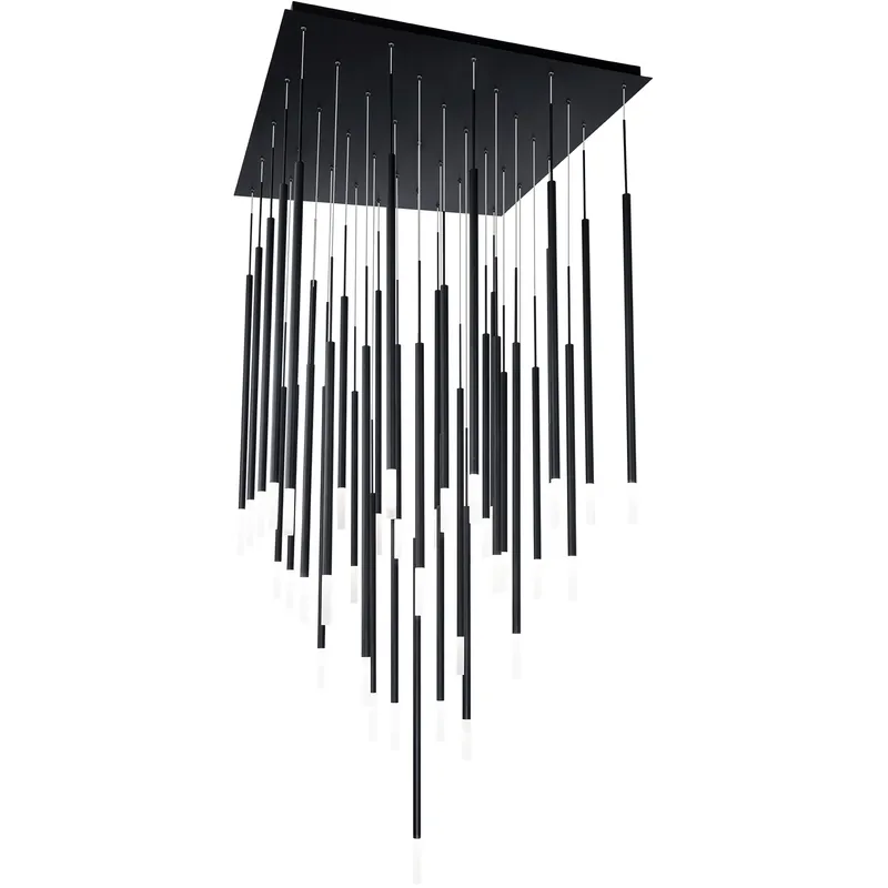 Viggo LED 26 inch Black Multi-Light Pendant Ceiling Light, dweLED