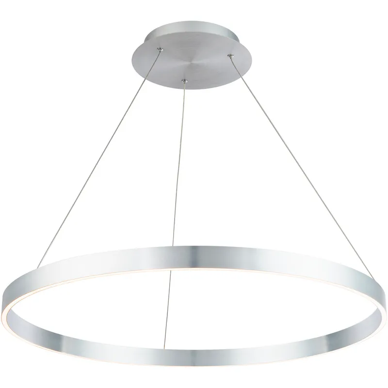 Sirius LED 31 inch Brushed Aluminum Pendant Ceiling Light, dweLED