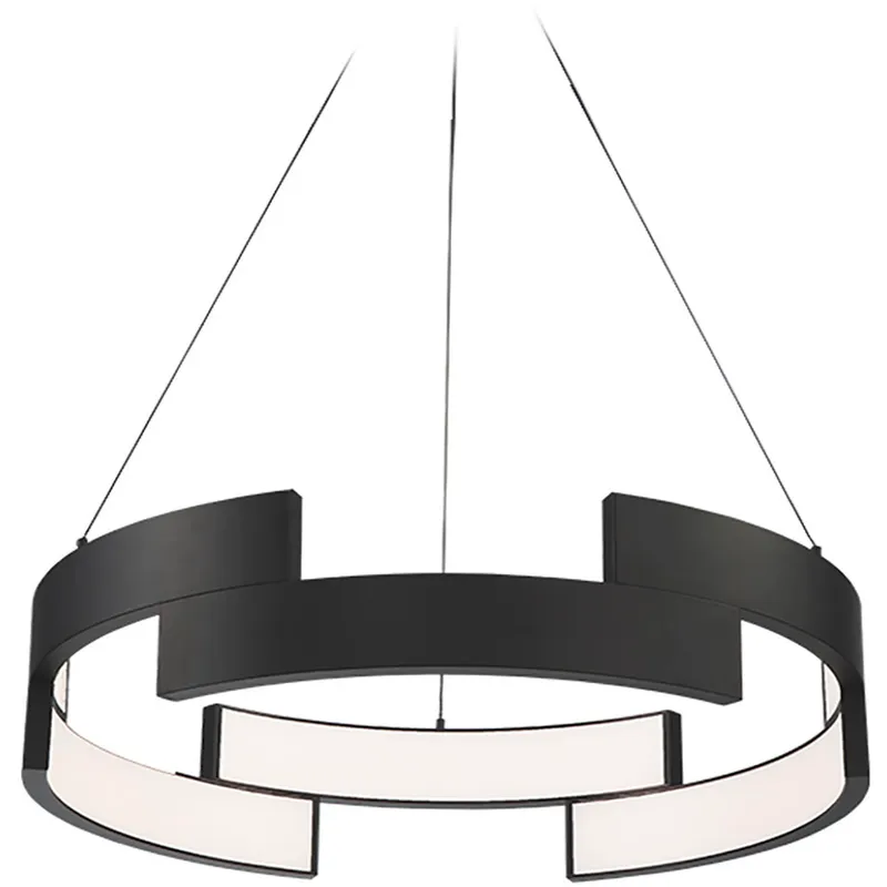 Trap LED 27 inch Black Pendant Ceiling Light, dweLED