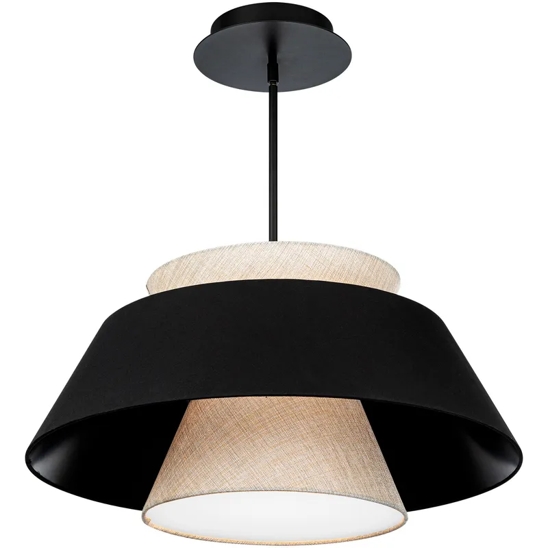 Quill LED 8.88 inch Aged Brass Multi-Light Pendant Ceiling Light, dweLED