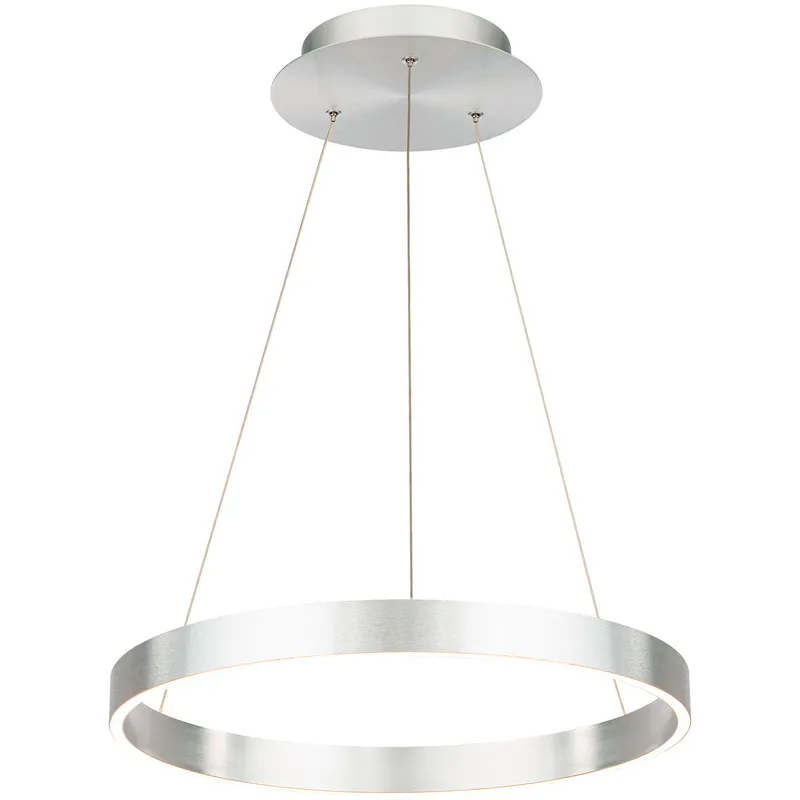 Sirius LED 18 inch Brushed Aluminum Pendant Ceiling Light, dweLED