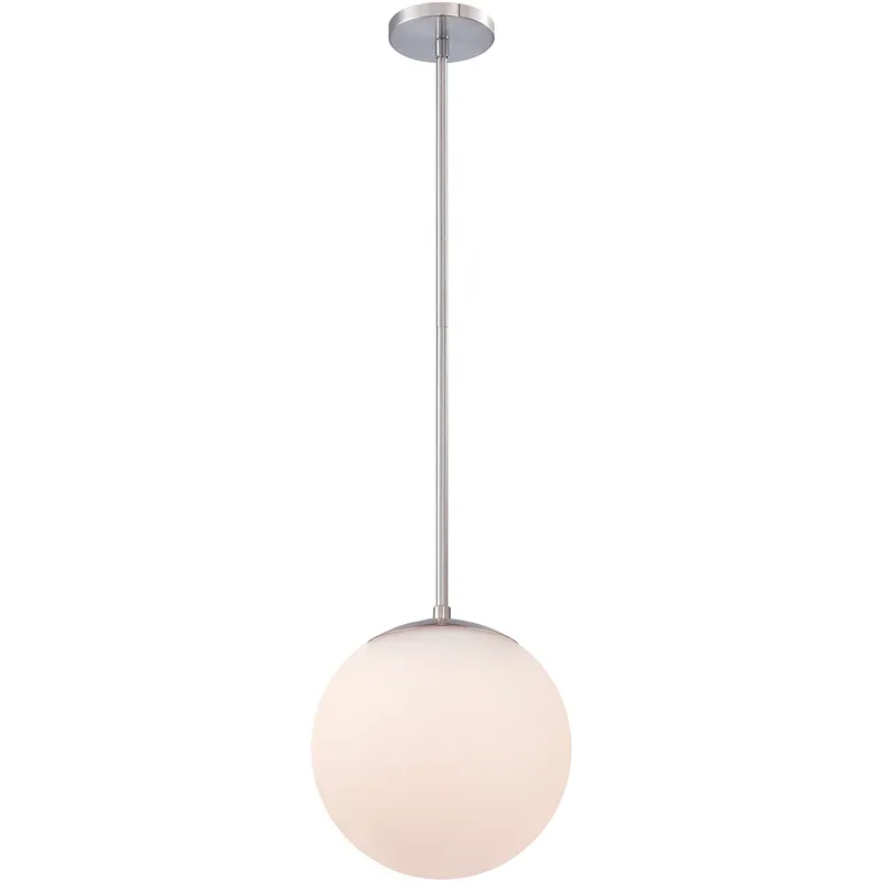 Niveous LED 10 inch Brushed Nickel Pendant Ceiling Light in 3500K, dweLED