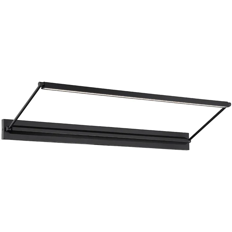Hudson 24.00 watt 34 inch Black Picture Light Wall Light, dweLED