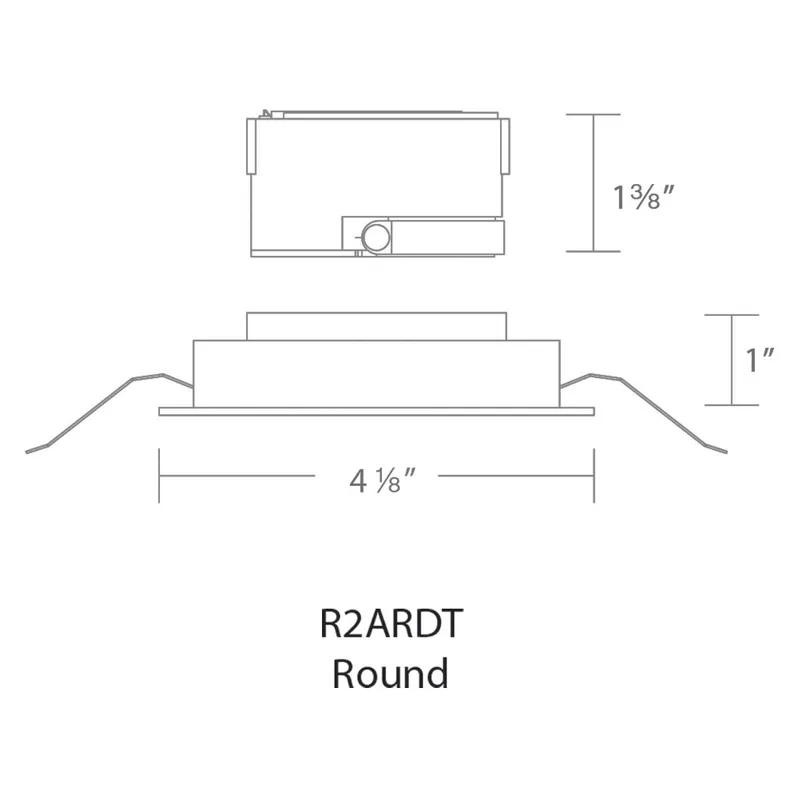 Aether Brushed Nickel Recessed Downlight in 85, 3500K