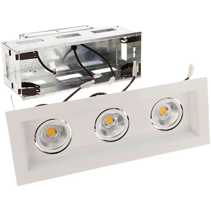 Mini LED Multiple Spots LED White Multiple Recessed Trim in Wide, 2700K