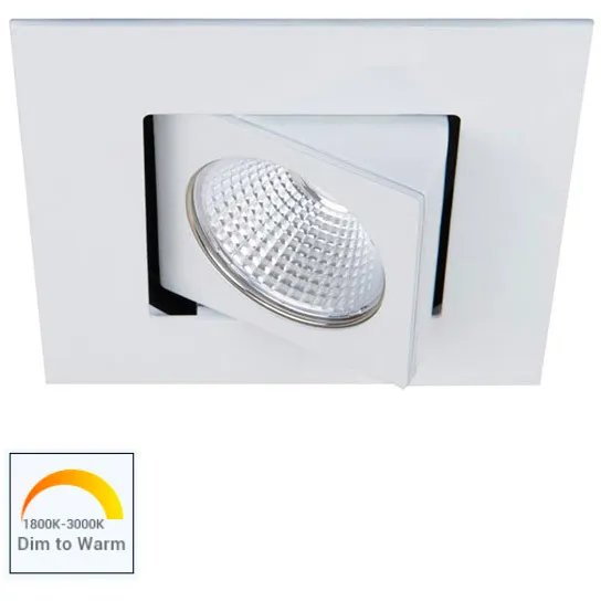 Ocularc LED White Recessed Lighting in Narrow, Warm Dim
