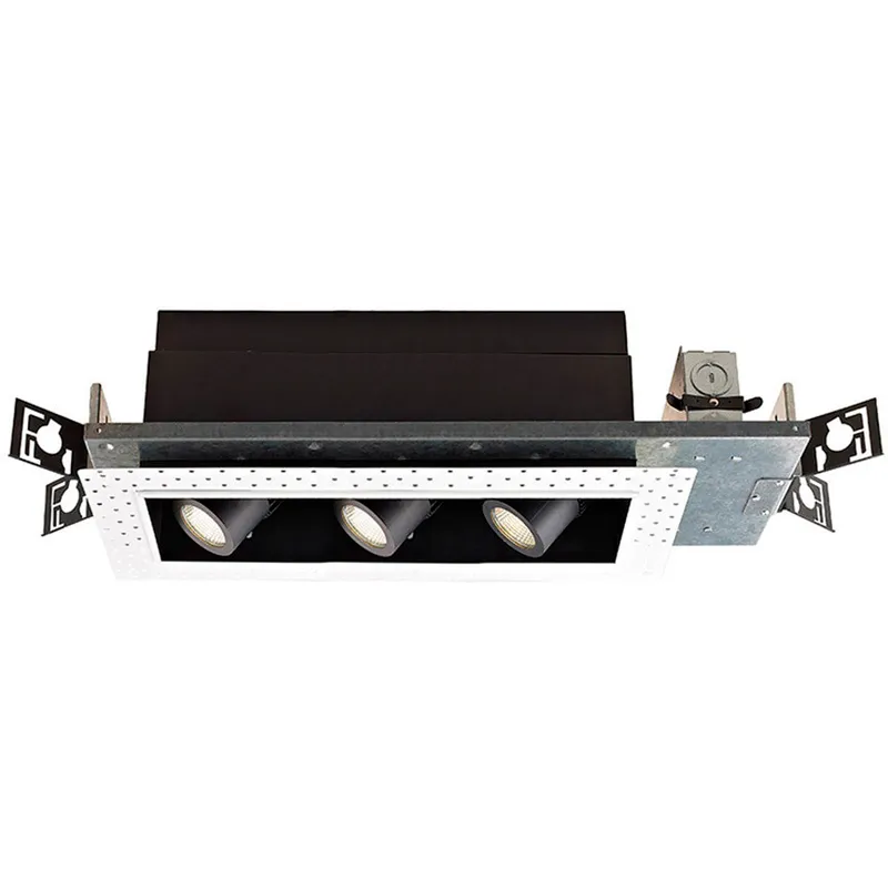 Precision Multiples LED Black Multiple Recessed Trim in 3000K, Non-IC