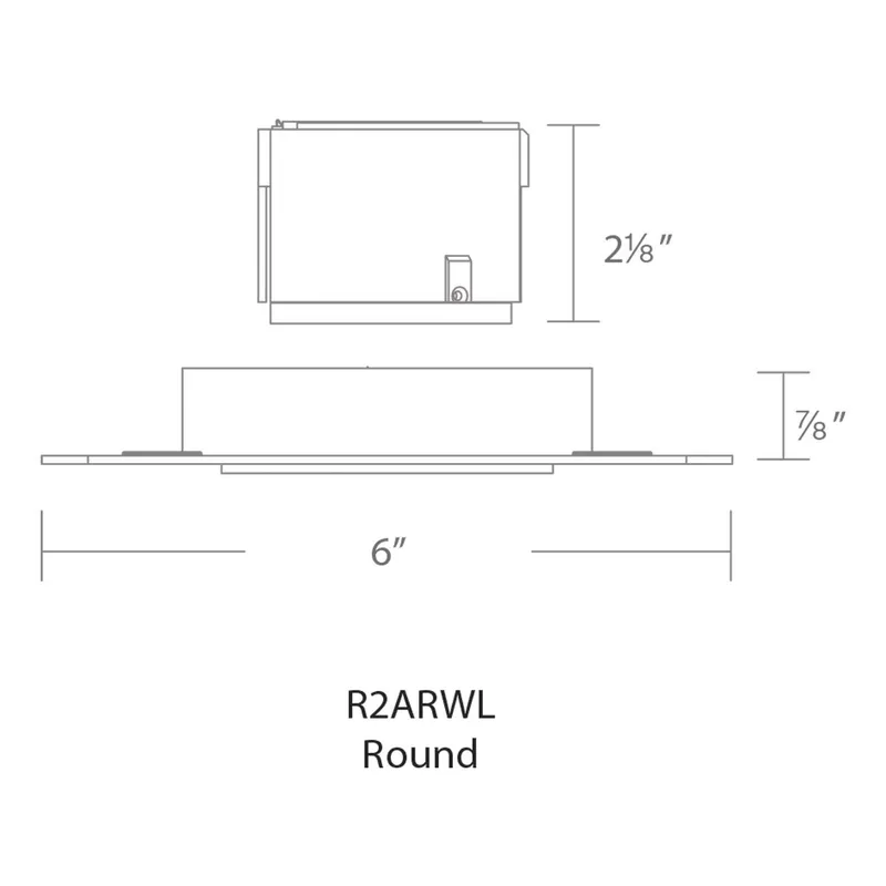 Aether Brushed Nickel Recessed Wall Wash in 90, 2700K