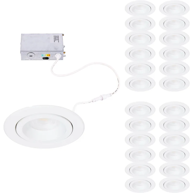 Lotos LED White Recessed Lighting in 24, WAC Limited