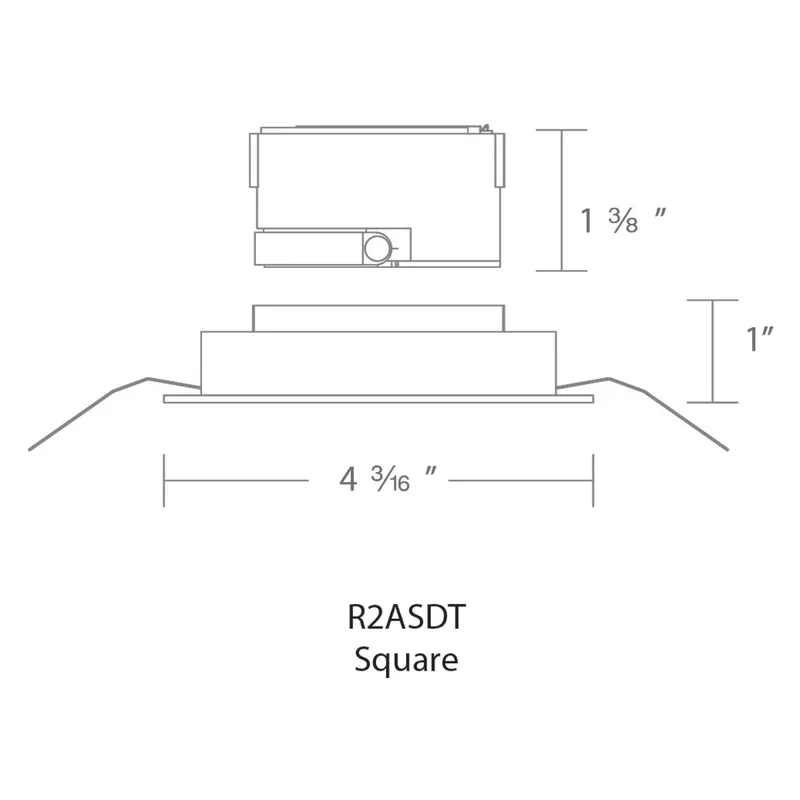Aether Brushed Nickel Recessed Downlight in 85, 3500K
