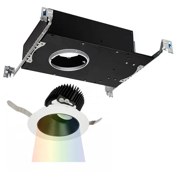 Aether LED B/Wt Recessed Lighting in 3500K, Black/White