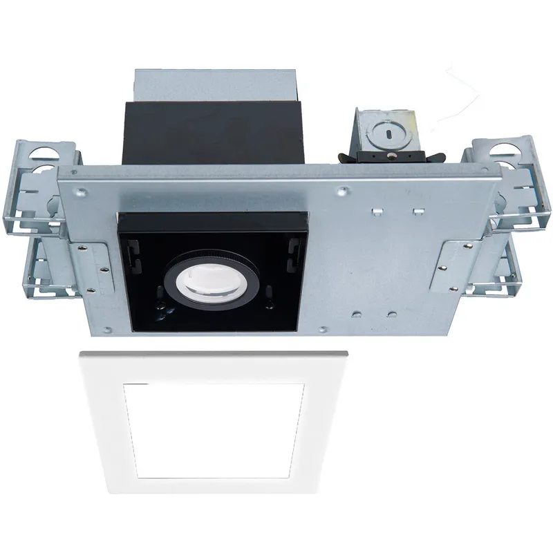 Silo Multiples LED White Black Recessed Lighting in 3500K, White/Black