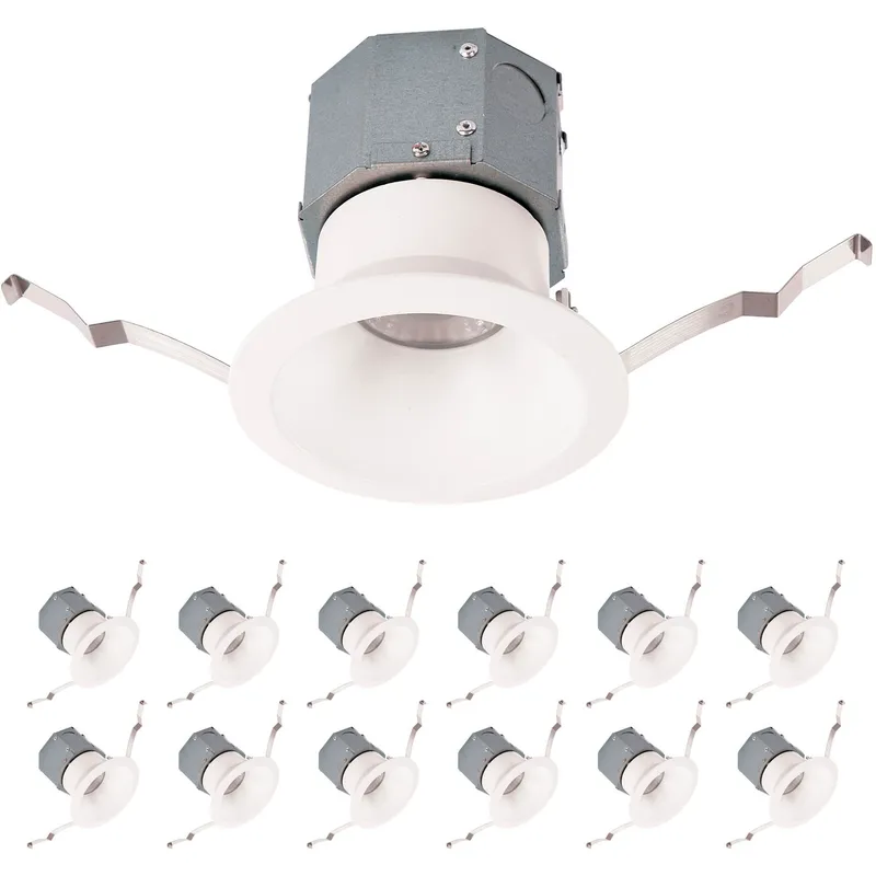 Pop-in LED White Complete Kit Recessed Lighting