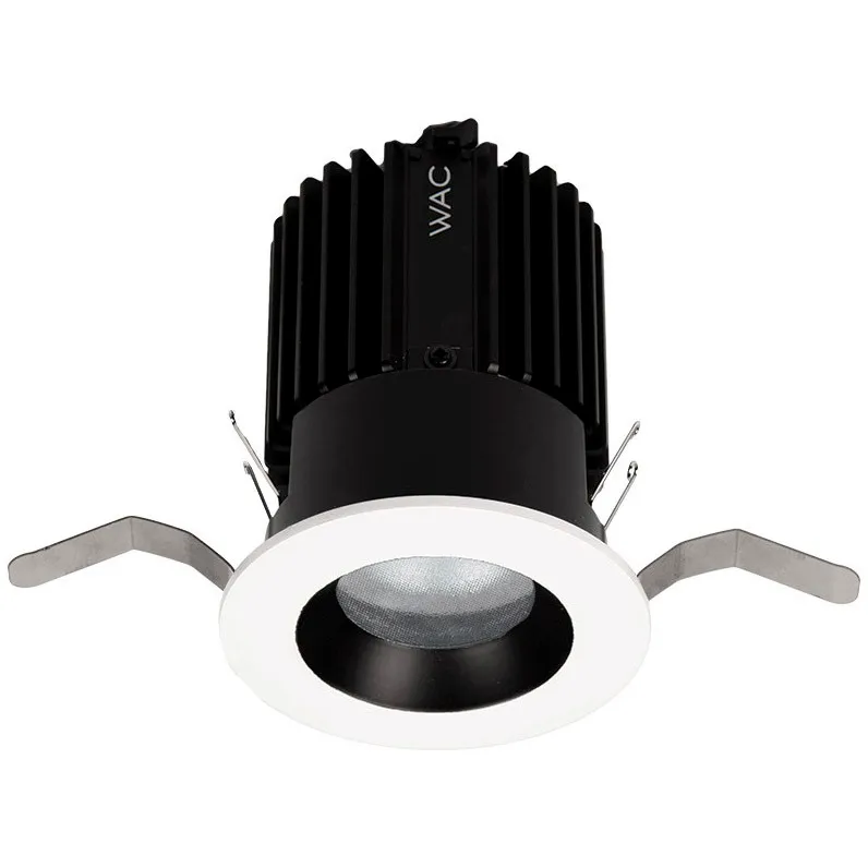 Volta LED B/Wt Recessed Lighting in Spot, 85, 3500K, Black/White, Round