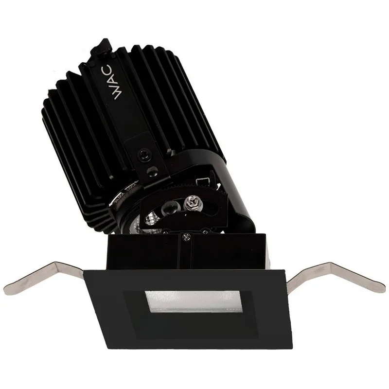 Volta LED Black Recessed Lighting in Flood, 85, 2700K