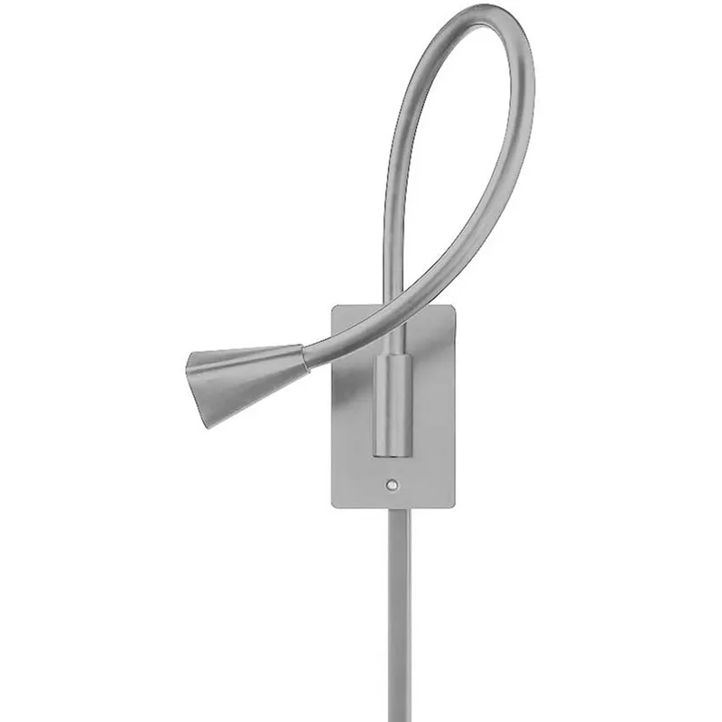 Stretch Reading Light Wall Light in Titanium, dweLED