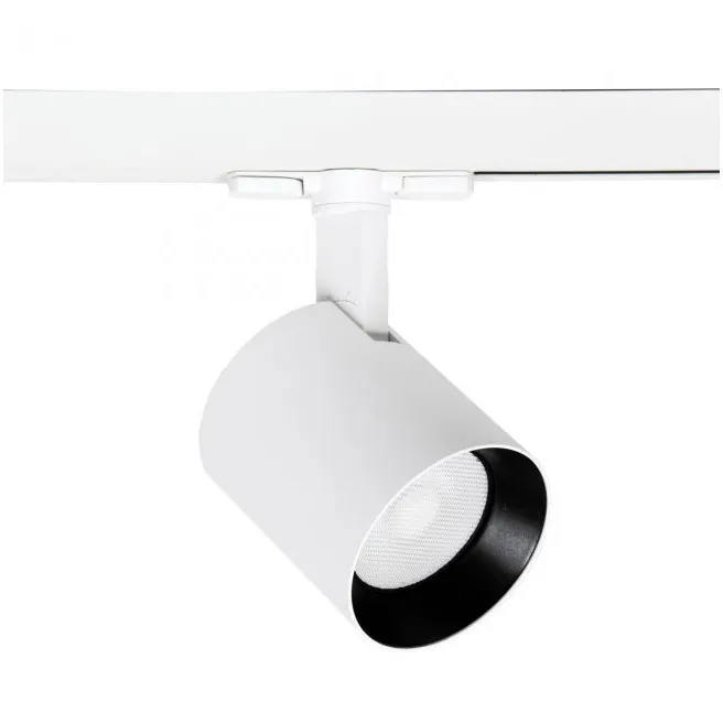 Lucio 1 Light 120 White Track Head Ceiling Light in Flood, 90, 3000K