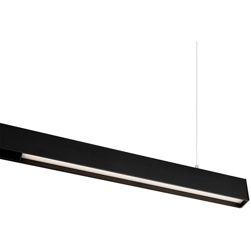 Ventrix 1 Light 48 Black Track Fixtures Ceiling Light