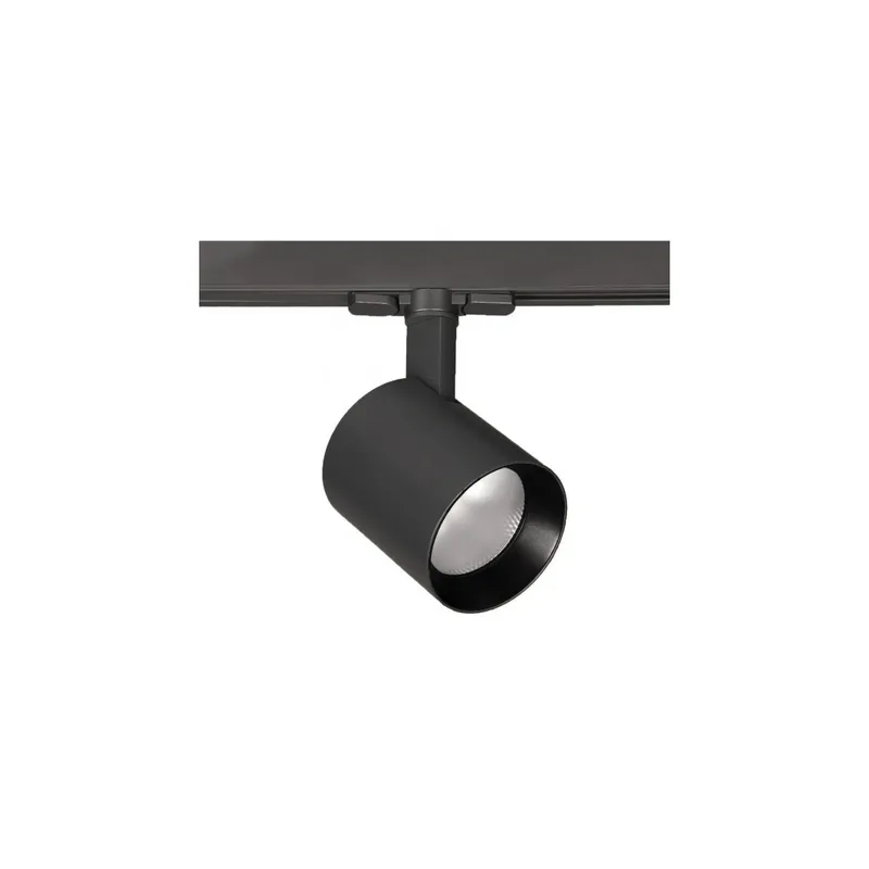 Paloma 1 Light 277 Black Track Head Ceiling Light in 90, 3000K
