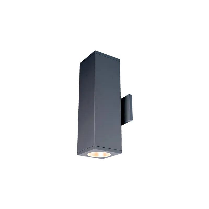 Cube Arch LED 5.5 inch Graphite Sconce Wall Light in Flood, 90, 2700K, Towards Wall