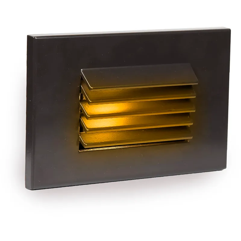 WAC 12V Step Light LED 5 inch Bronze ADA Step and Wall Light in Amber, WAC Landscape