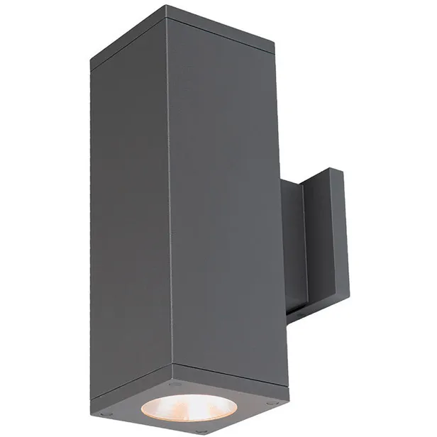 Cube Arch LED 4.5 inch Graphite Sconce Wall Light in Spot, 85, 3500K, Straight Up/Down