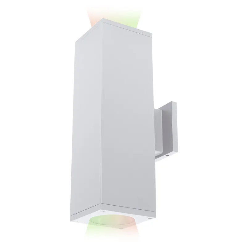 Cube Arch Graphite Sconce Wall Light in Flood, 90, Color Changing, One Side Each
