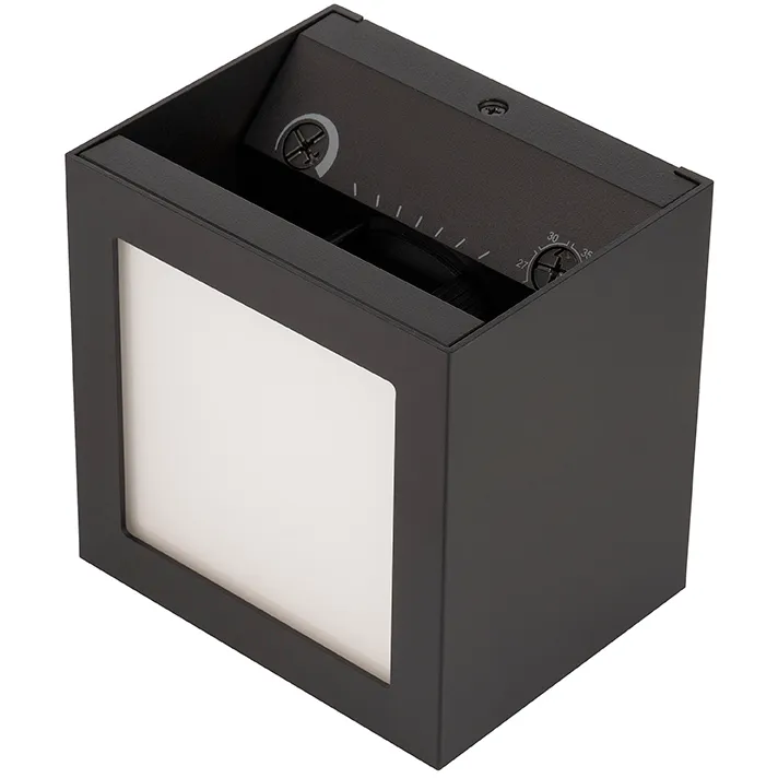 Functional 3 Light 5 inch Black on Aluminum Wall Sconce Wall Light in 5in