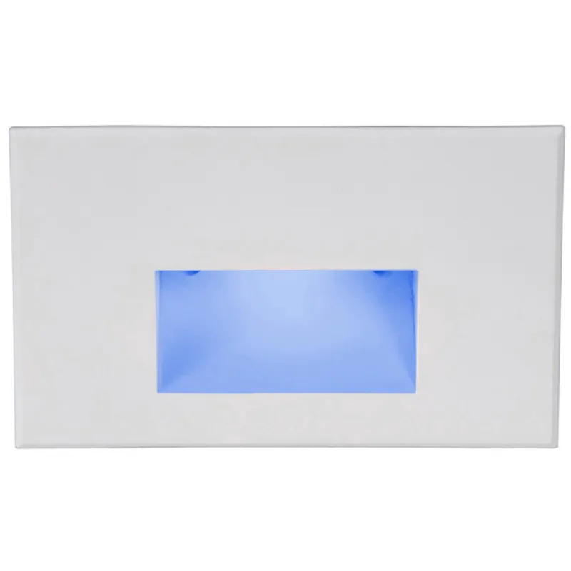 WAC 120V Step Light LED 1.5 inch White ADA Step and Wall Light in Blue, WAC Lighting
