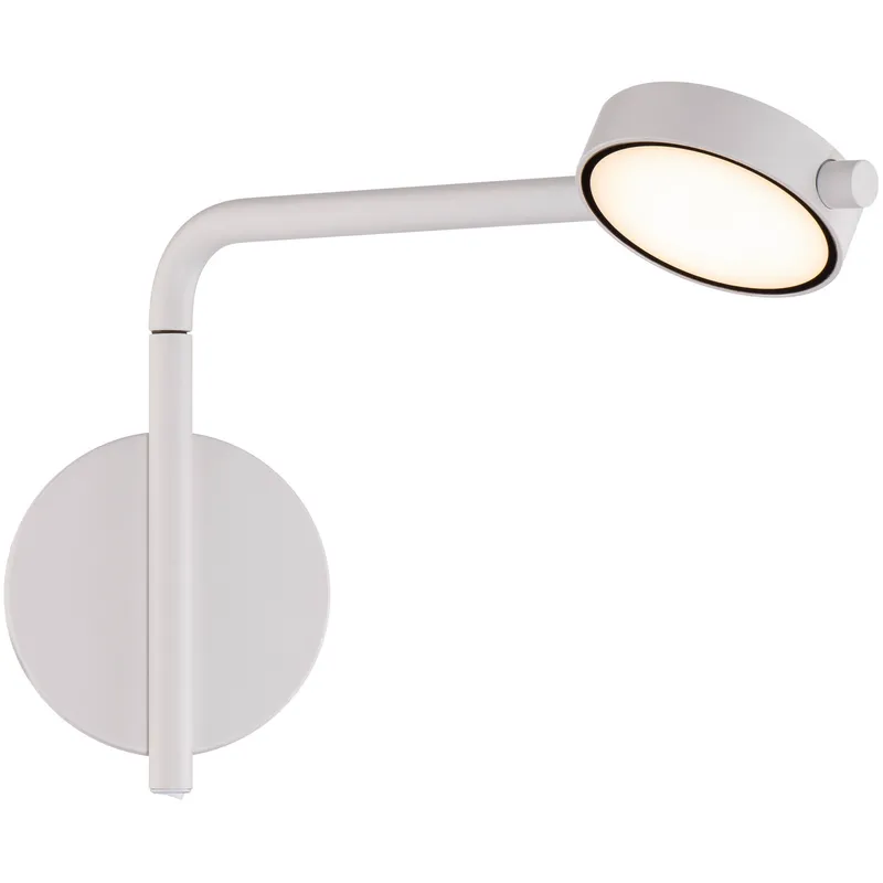 Elbo Reading Light Wall Light in 2700K, White, dweLED