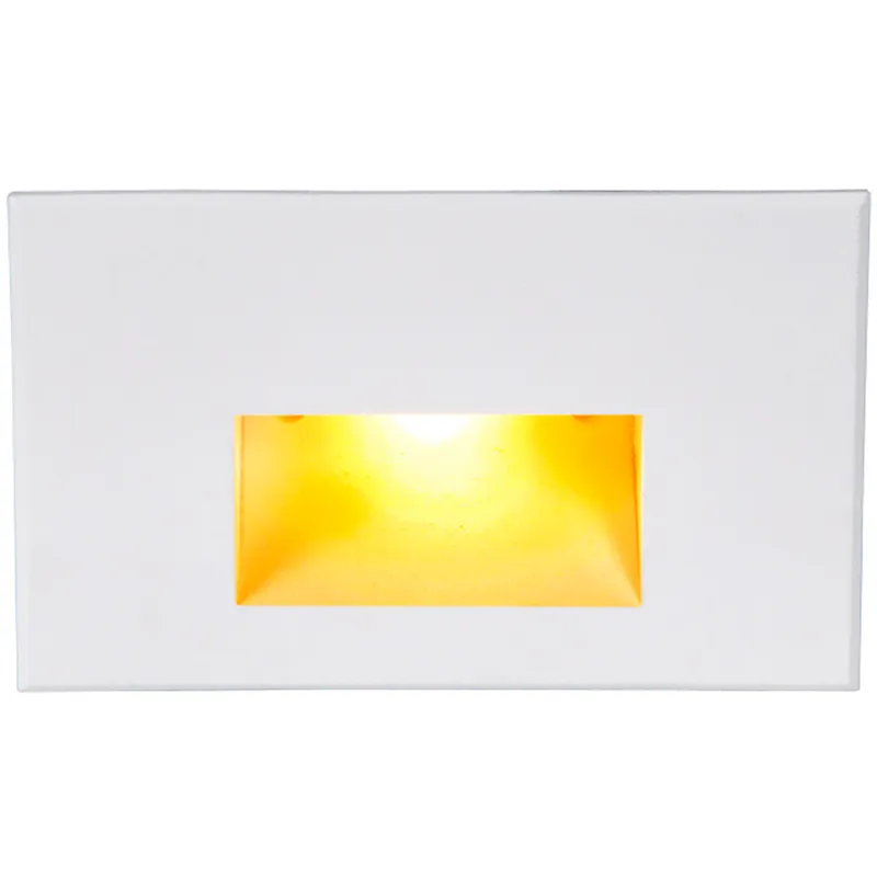 WAC 120V Step Light LED 1.5 inch White ADA Step and Wall Light in Amber, WAC Lighting