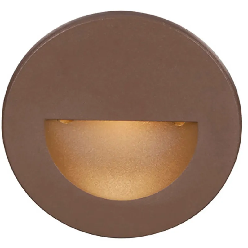 WAC 120V Step Light LED 3 inch Bronze ADA Step and Wall Light in 3000K Warm White LED, WAC Lighting