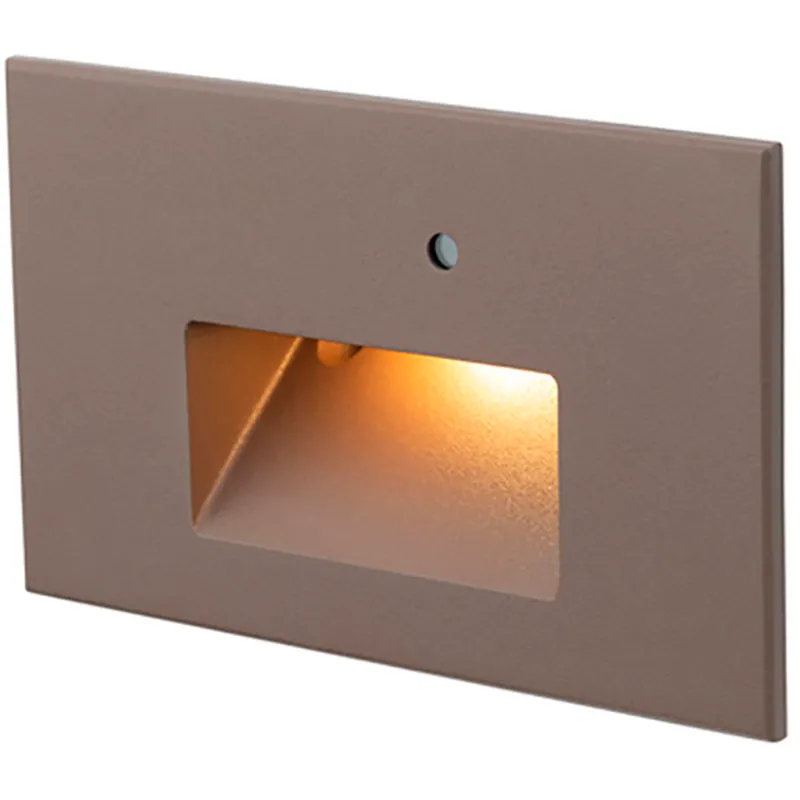 WAC 120V Step Light LED 1.5 inch Bronze ADA Step and Wall Light in Amber, WAC Lighting