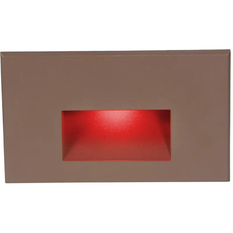 WAC 120V Step Light LED 1.5 inch Bronze ADA Step and Wall Light in Red, WAC Lighting