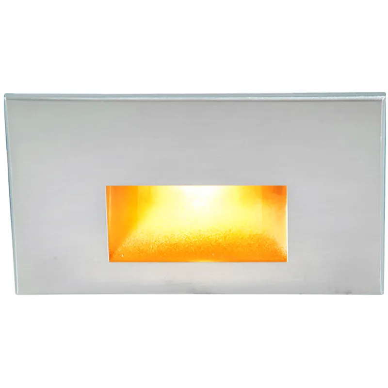 WAC 120V Step Light LED 1.5 inch Stainless Steel ADA Step and Wall Light in Amber, WAC Lighting