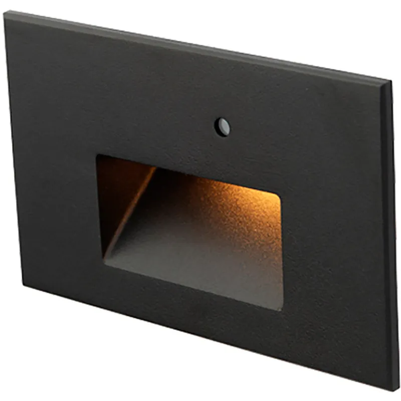 WAC 120V Step Light LED 1.5 inch Black ADA Step and Wall Light in 3000K Warm White LED, WAC Lighting