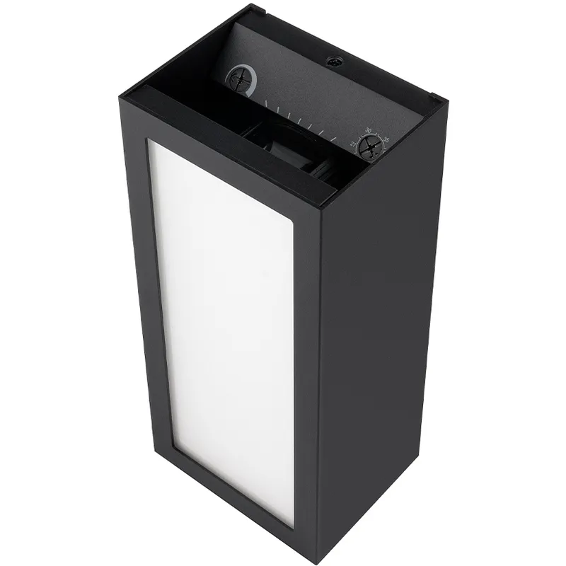 Functional 3 Light 11 inch Black on Aluminum Wall Sconce Wall Light in 11in