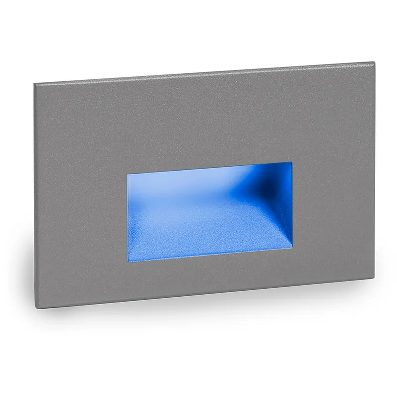 WAC 120V Step Light LED 1.5 inch Graphite ADA Step and Wall Light in Blue, WAC Lighting