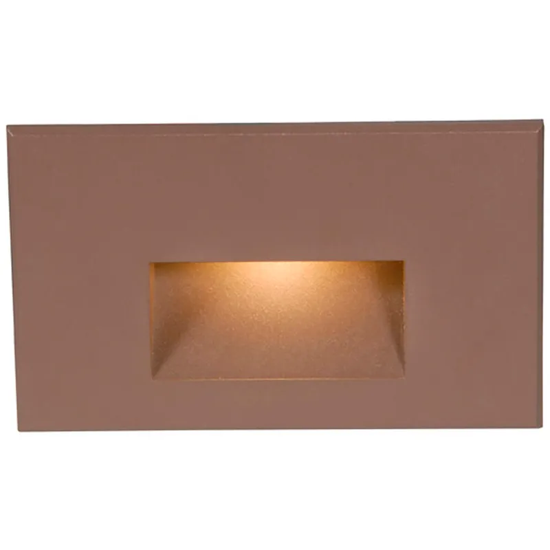 WAC 120V Step Light LED 1.5 inch Solid Brass Coated in Bronze ADA Step and Wall Light in 3000K Warm White LED, WAC Lighting