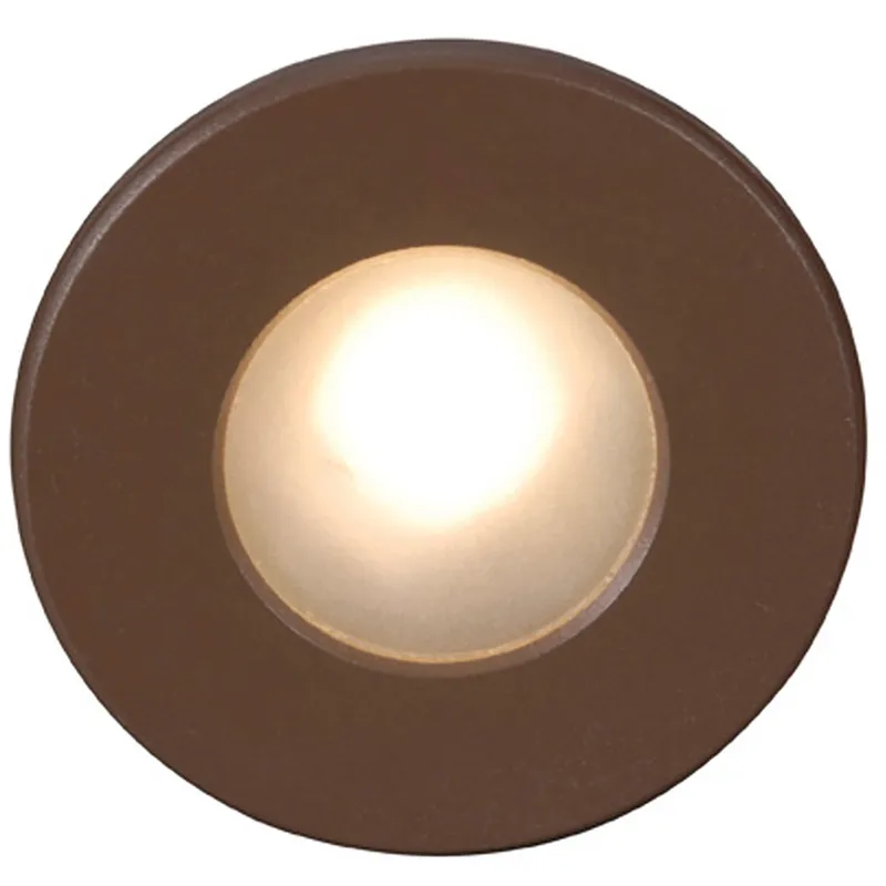 WAC 120V Step Light LED 3 inch Bronze ADA Step and Wall Light in 3000K Warm White LED, WAC Lighting