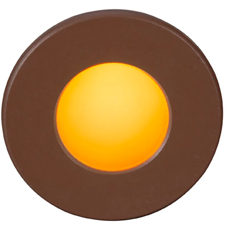 WAC 120V Step Light LED 3 inch Bronze ADA Step and Wall Light in Amber, WAC Lighting