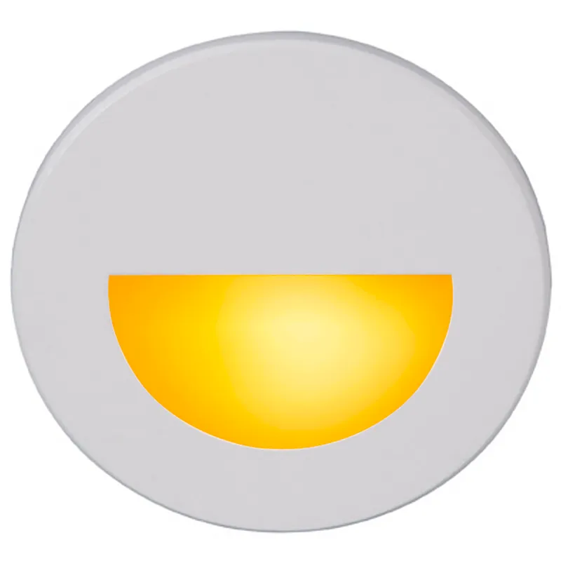 WAC 120V Step Light LED 3 inch White ADA Step and Wall Light in Amber, WAC Lighting